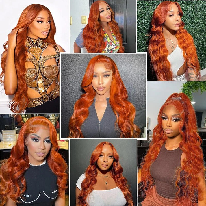 OneMore Body Wave Ginger Orange 13x4 Transparent Lace Frontal Wigs
(63)63 total reviews.
Ready To Go Wig - Straight Layered Human Hair Glueless 5x7 HD Lace Front Wigs