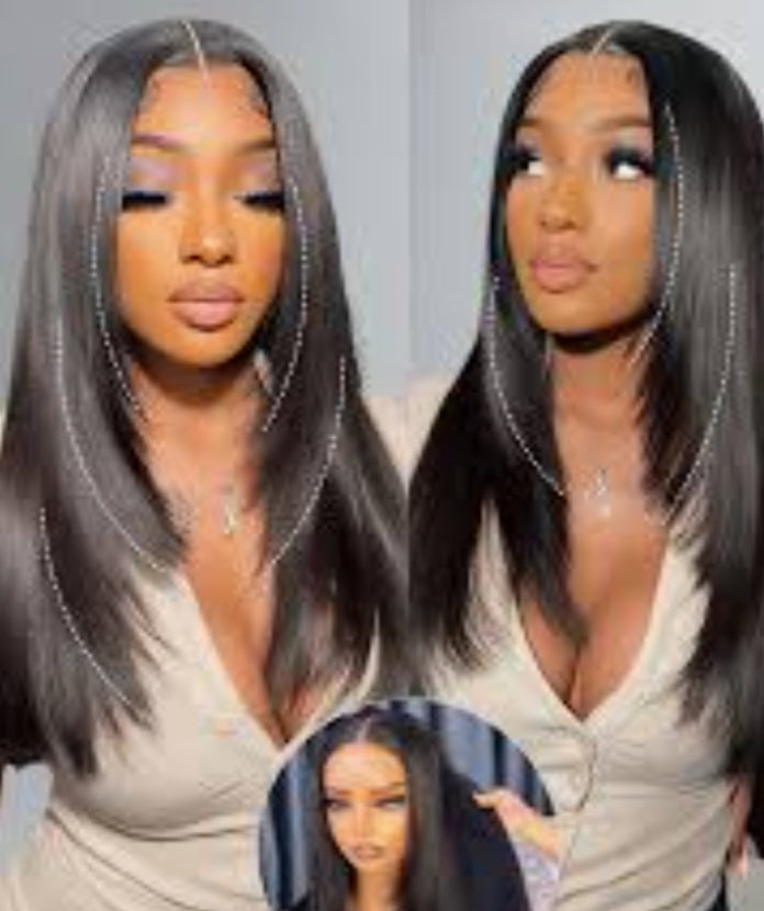 12-40Inch 613 Blonde Straight Human Hair Wigs DIY Colors