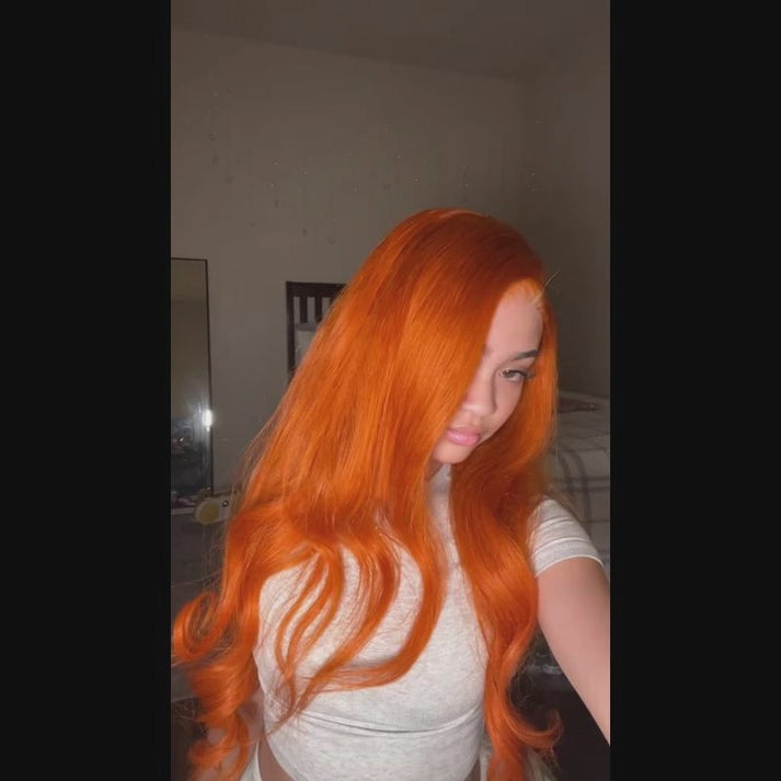 OneMore Body Wave Ginger Orange 13x4 Transparent Lace Frontal Wigs
 (63)63 total reviews. 
        Ready To Go Wig - Straight Layered Human Hair Glueless 5x7 HD Lace Front Wigs